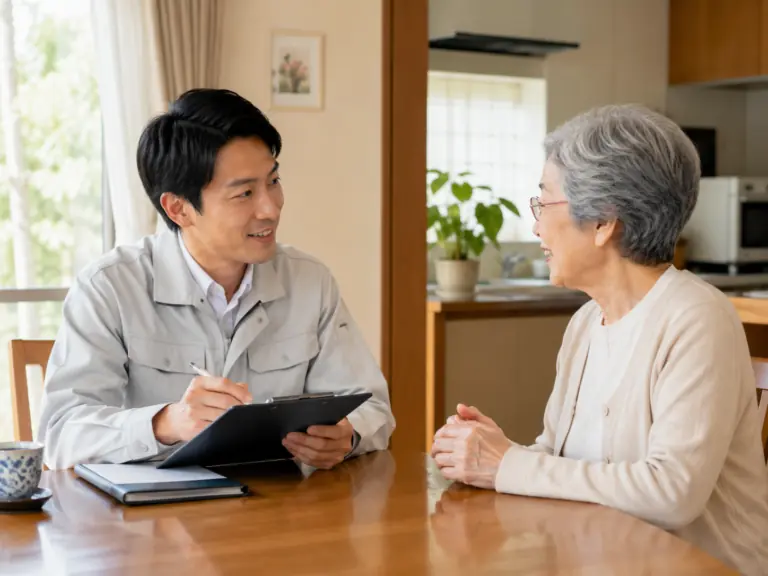 資料とノートを使って課題を整理する打ち合わせ